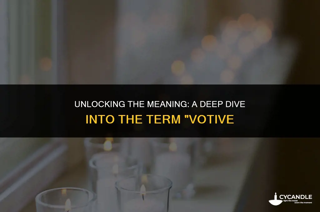 what does the key term votive refer to