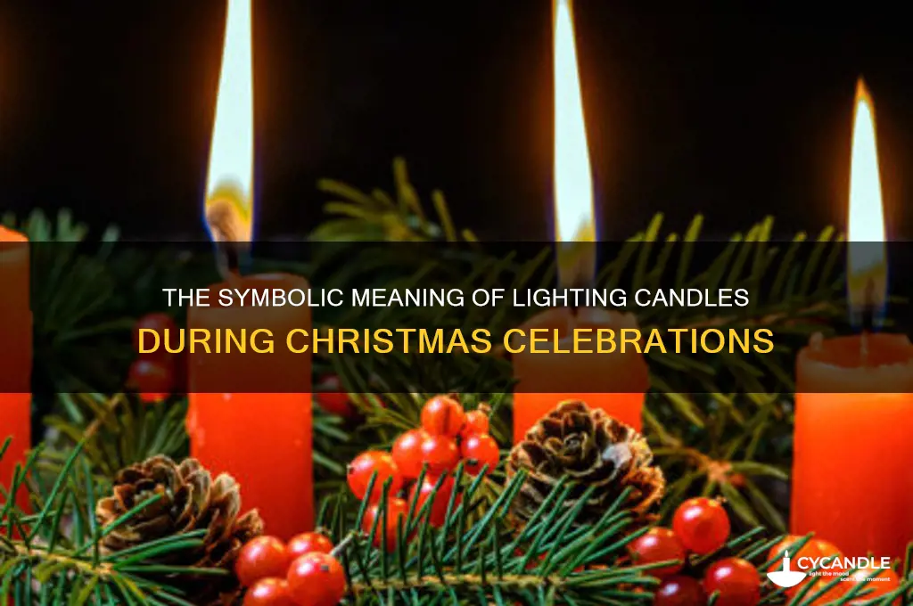 what does the lighting of candles mean at christmas