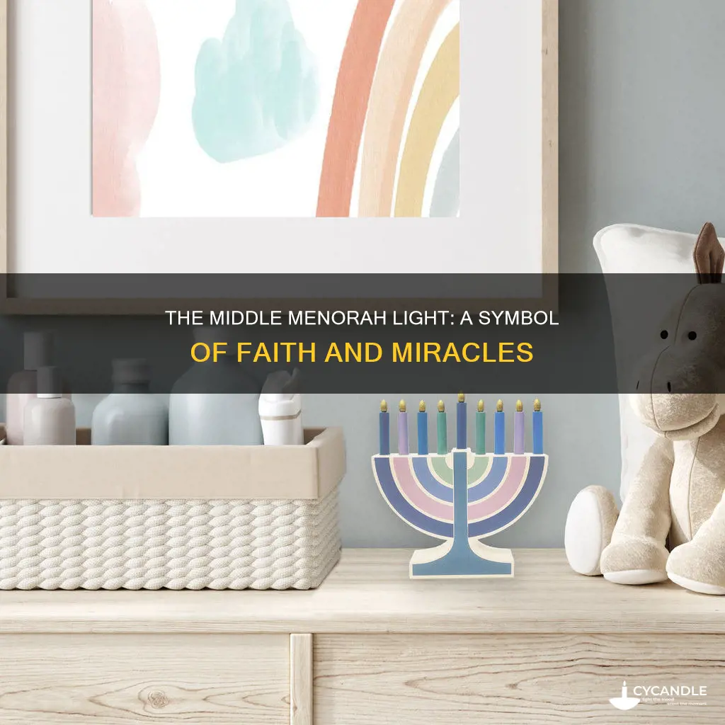 what does the middle candle on the menorah represent