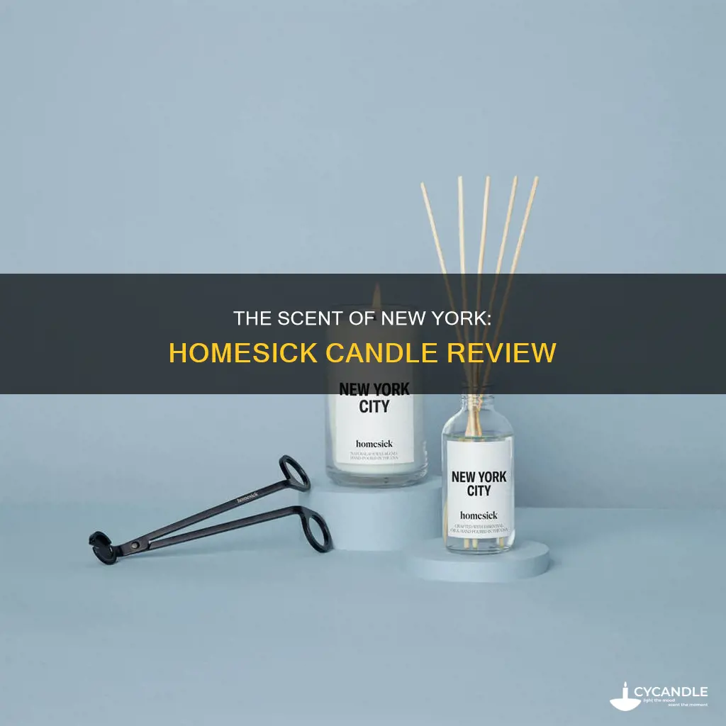 what does the new york homesick candle smell like