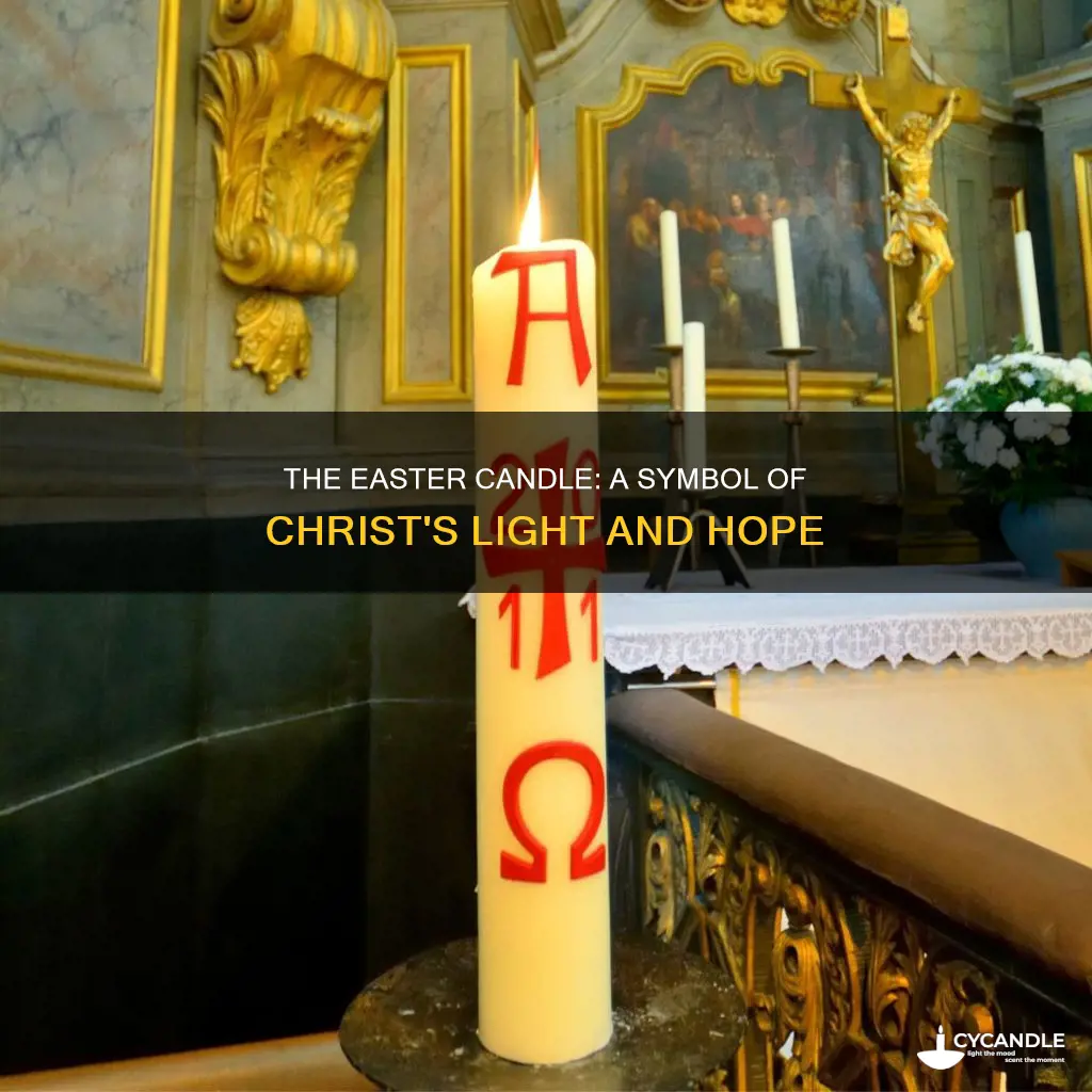 what does the paschal or easter candle represent