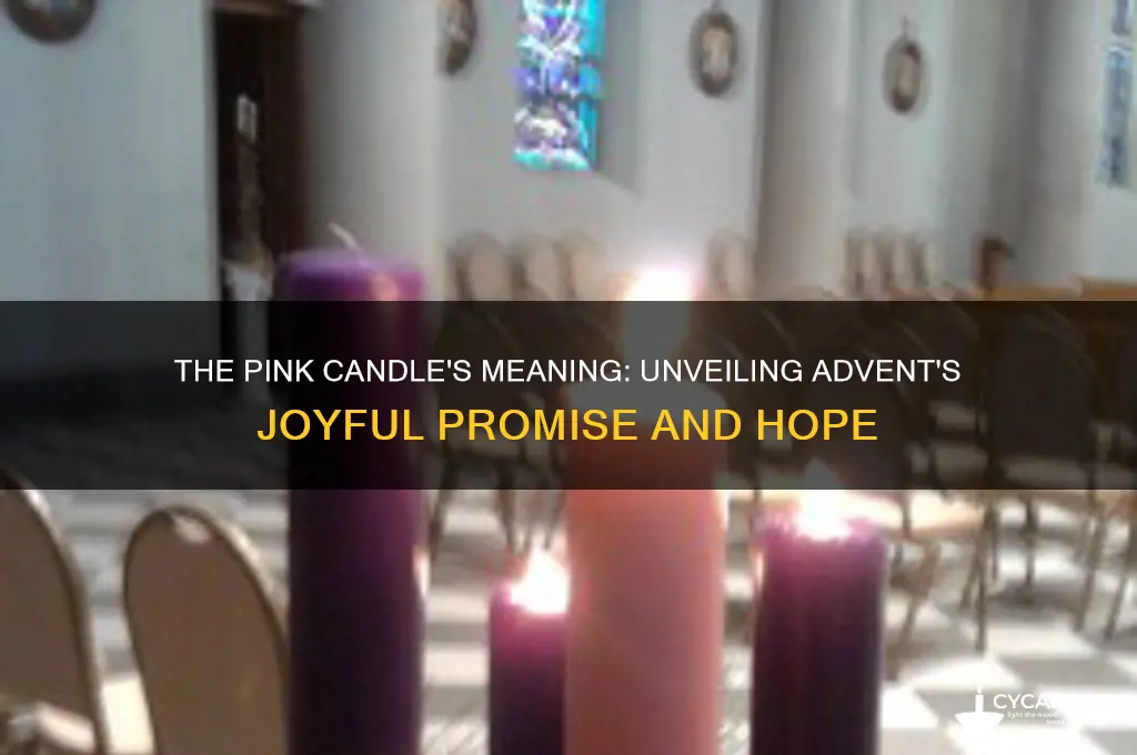 what does the pink candle mean for advent