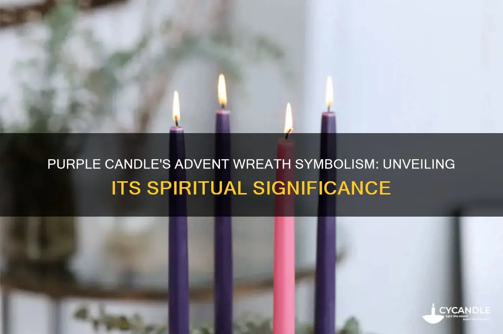 what does the purple candle mean on the advent wreath
