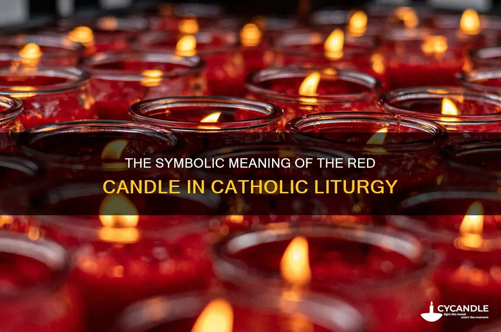 what does the red candle mean in a catholic church