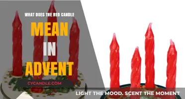 The Red Candle's Significance in Advent: Symbolism and Meaning Explained