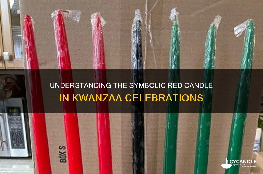 what does the red candle mean in kwanzaa