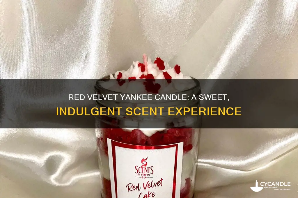 what does the red velvet yankee candle smell like