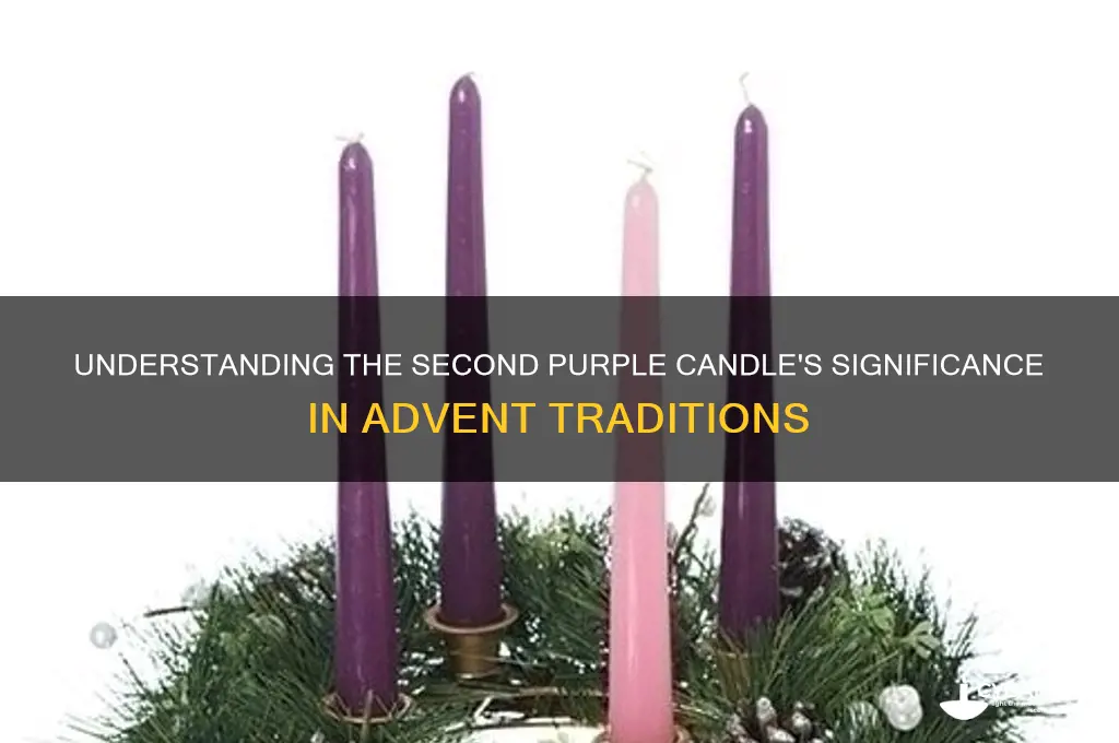 what does the second purple candle mean