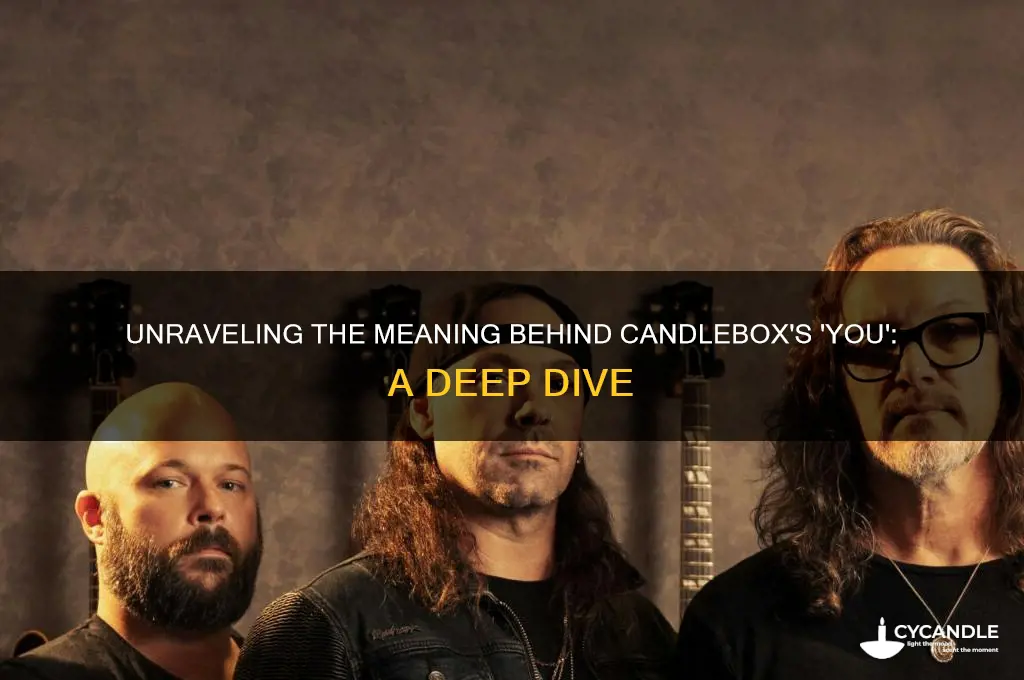 what does the song you from candle box mean