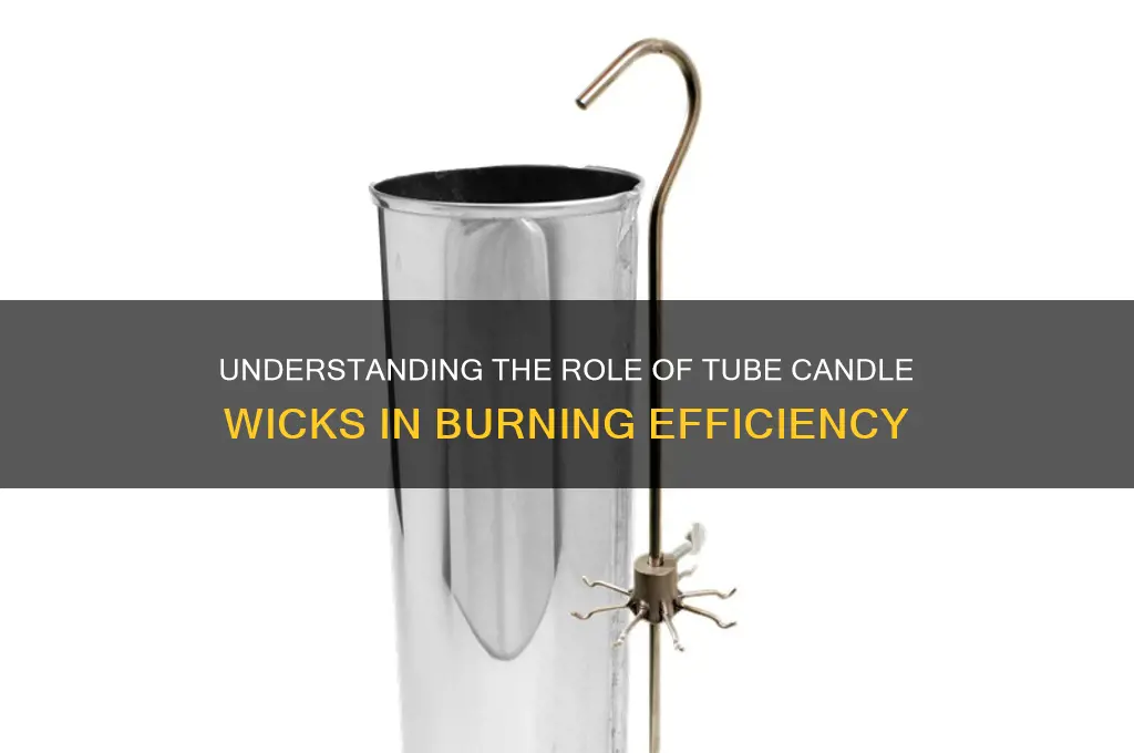 what does the tube candle wick do
