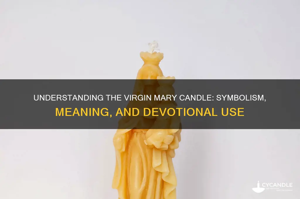 what does the virgin mary candle mean