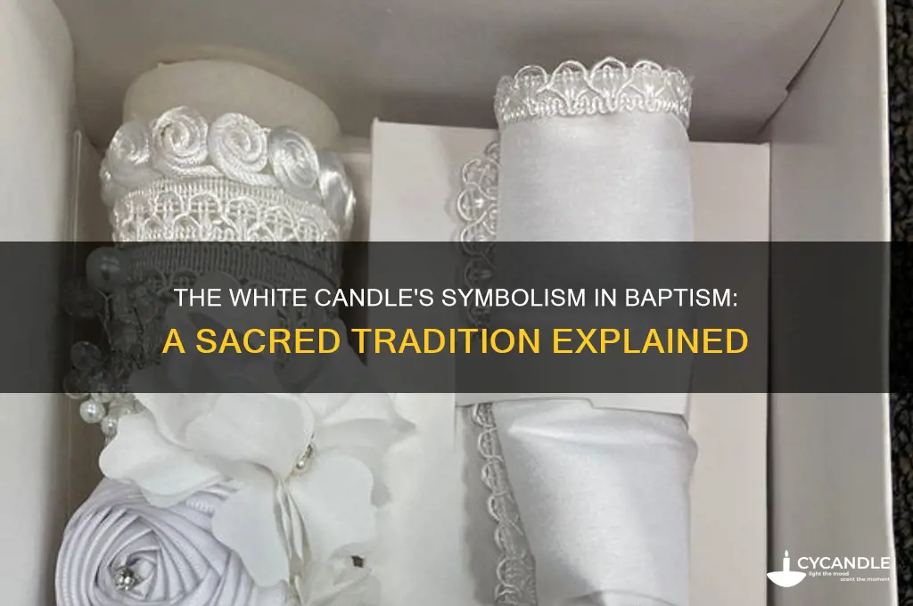 what does the white candle mean in baptism