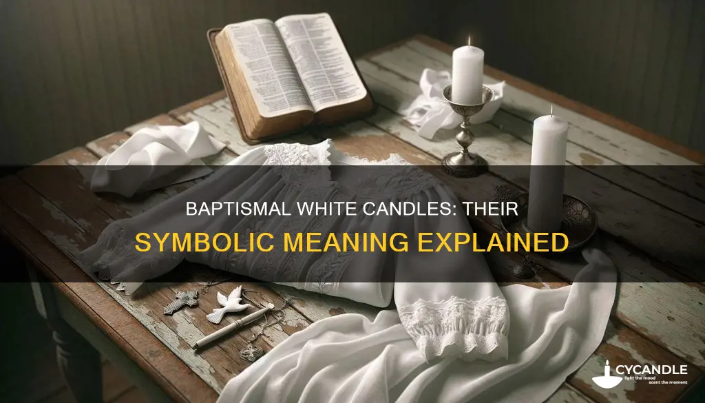 what does the white candle represent in baptism