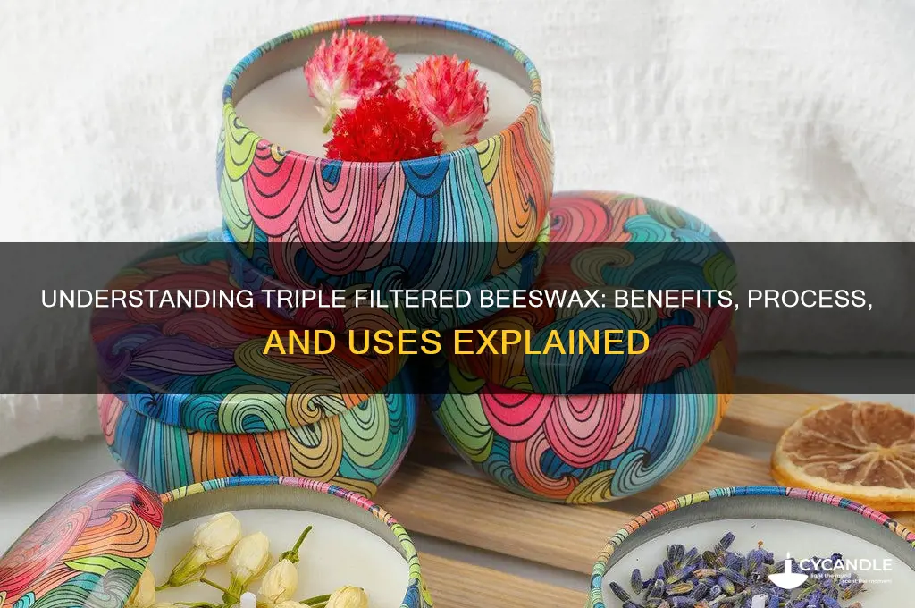 what does triple filtered beeswax mean
