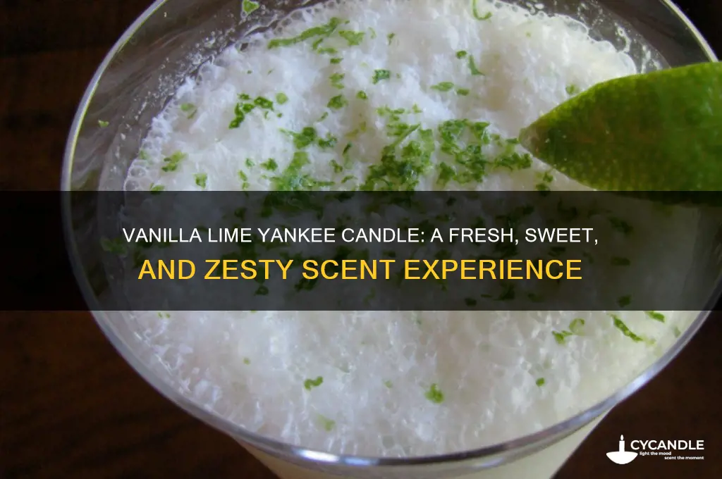 what does vanilla lime yankee candle smell like