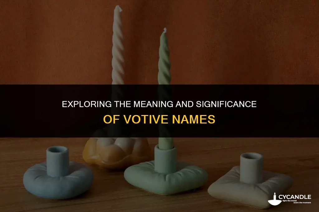 what does votive name mean