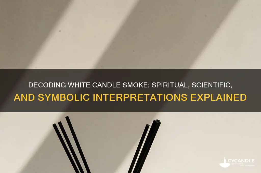 what does white smoke from a candle mean
