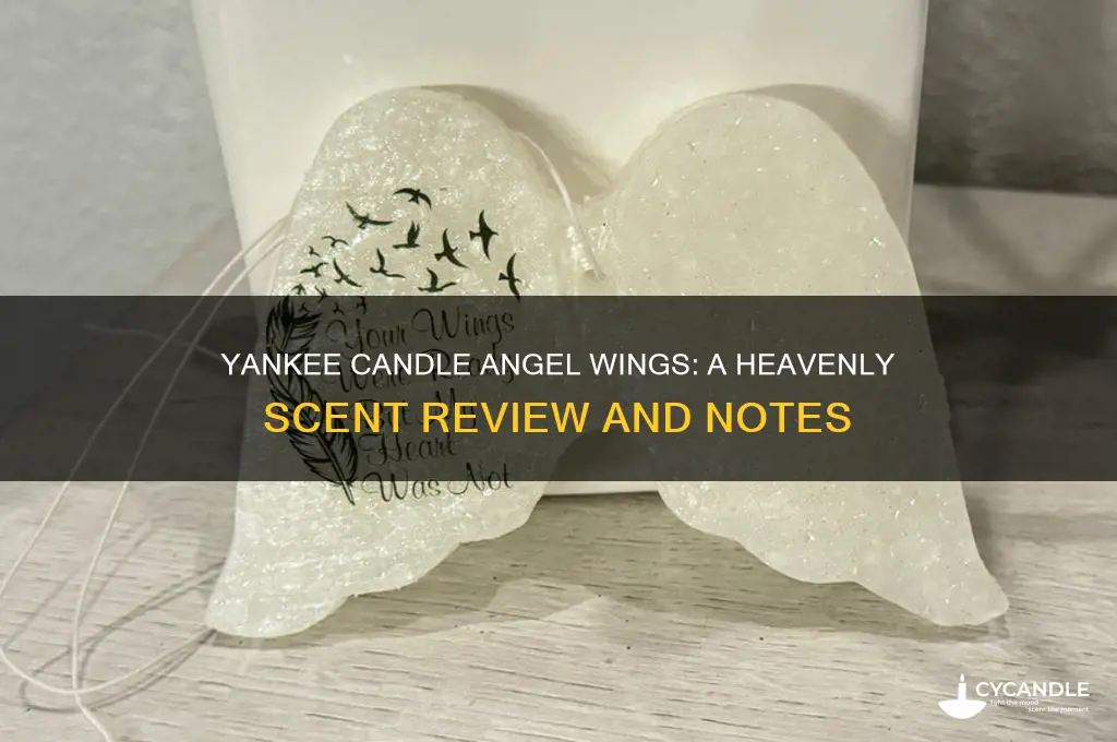 what does yankee candle angel wings smell like