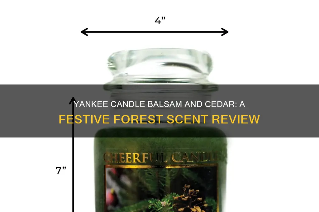 what does yankee candle balsam and cedar smell like