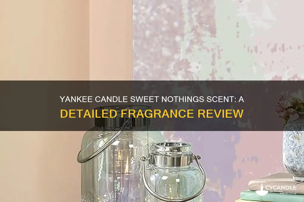 what does yankee candle sweet nothings smell like