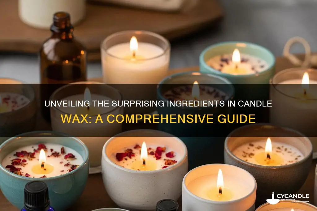 what elememts are in candle wax