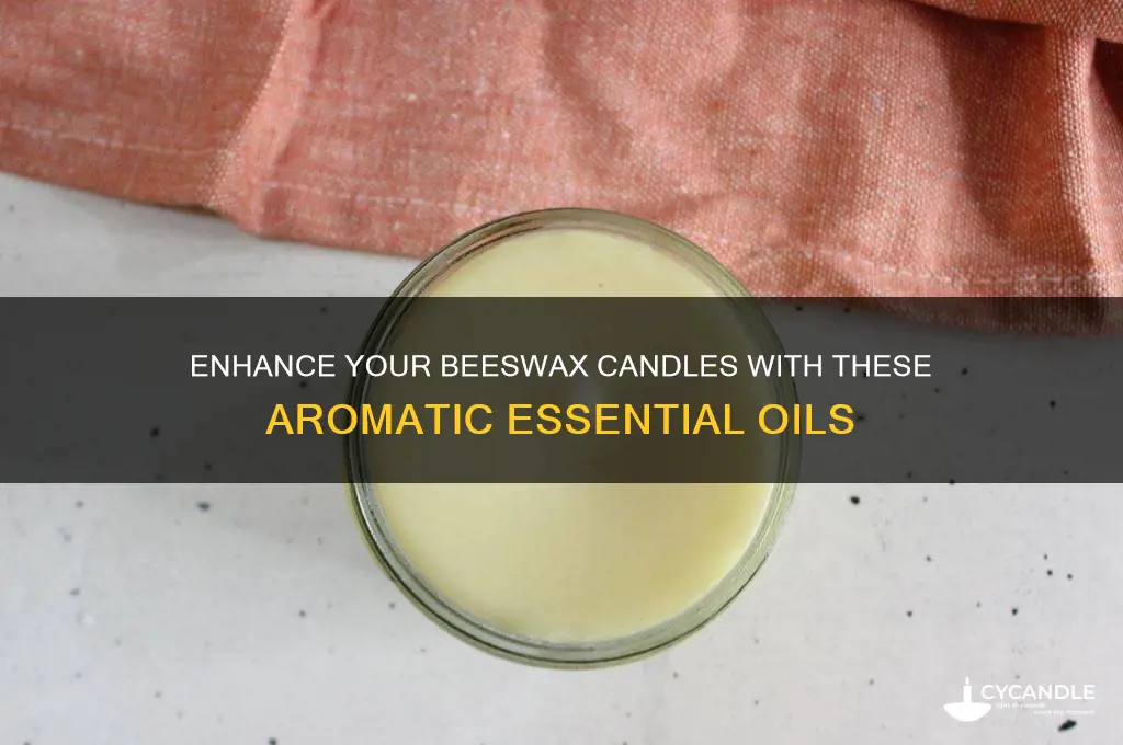 what essential oils can you add to a beeswax candle