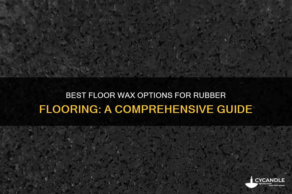 what floor wax can be used on rubber flooring