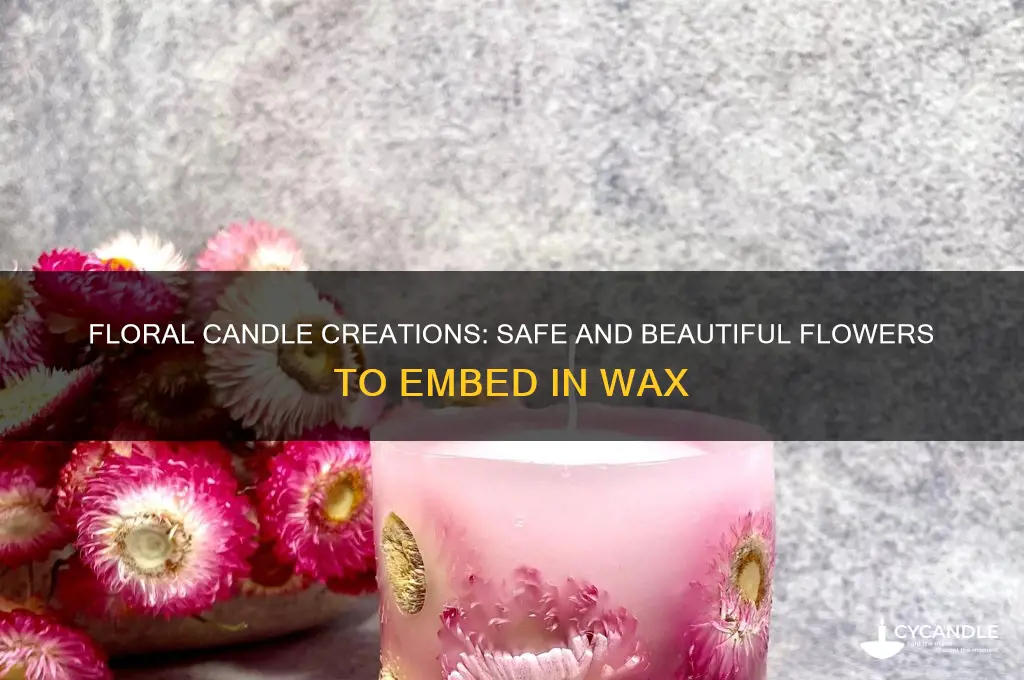 what flowers can you put in candles