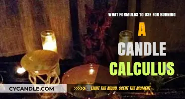 Calculus Formulas for Candle Burning Rates: A Practical Guide