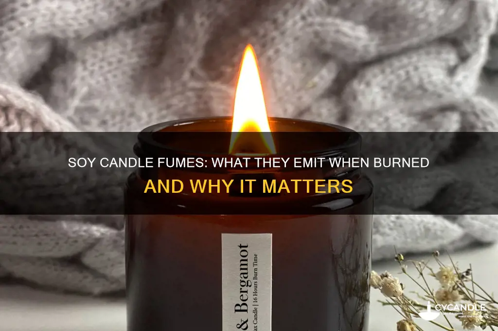what fumes do soy candles put off when buened