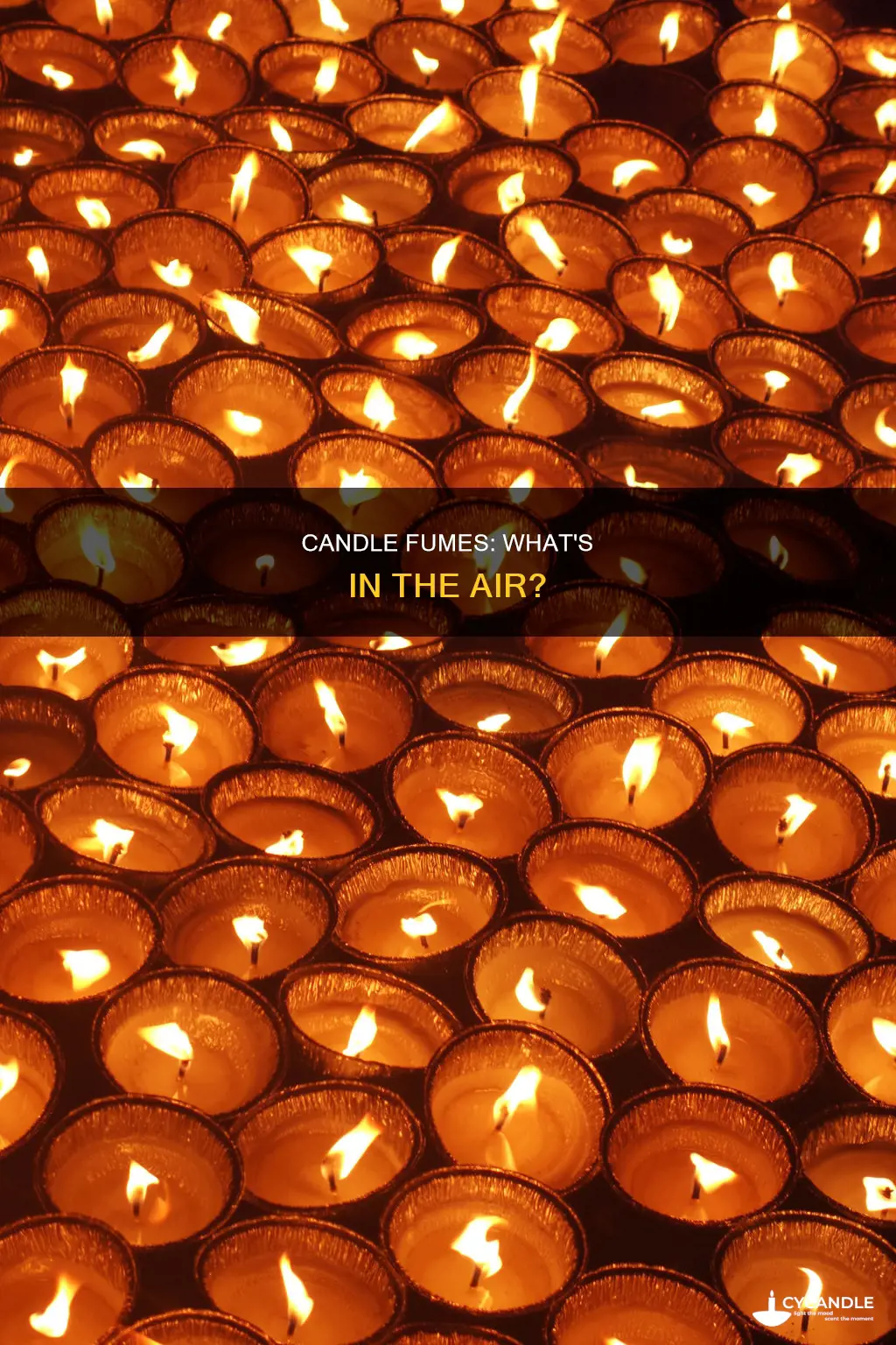 what gas do candles give off