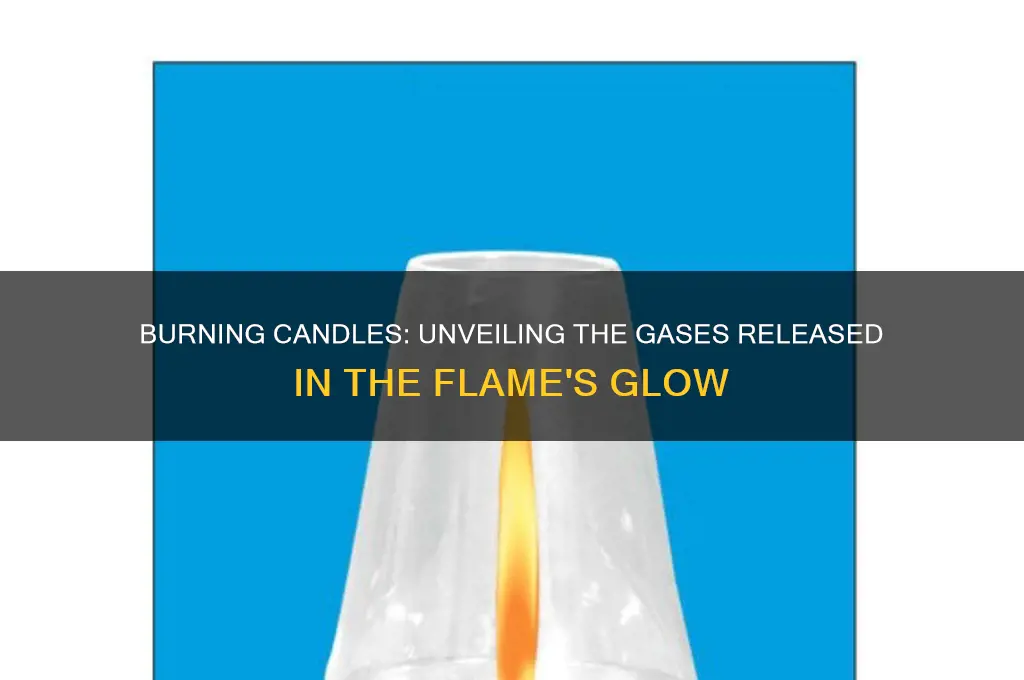 what gas does a burning candle produce