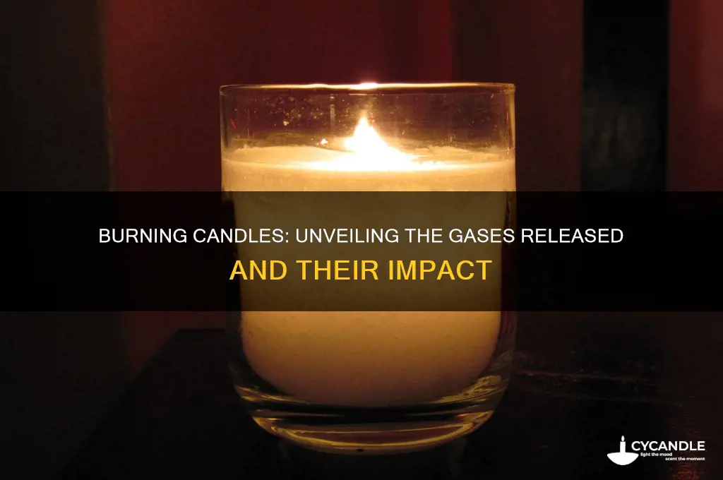 what gasses are given off when you burn a candle