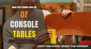 Effective Ways to Remove Candle Wax from Console Tables