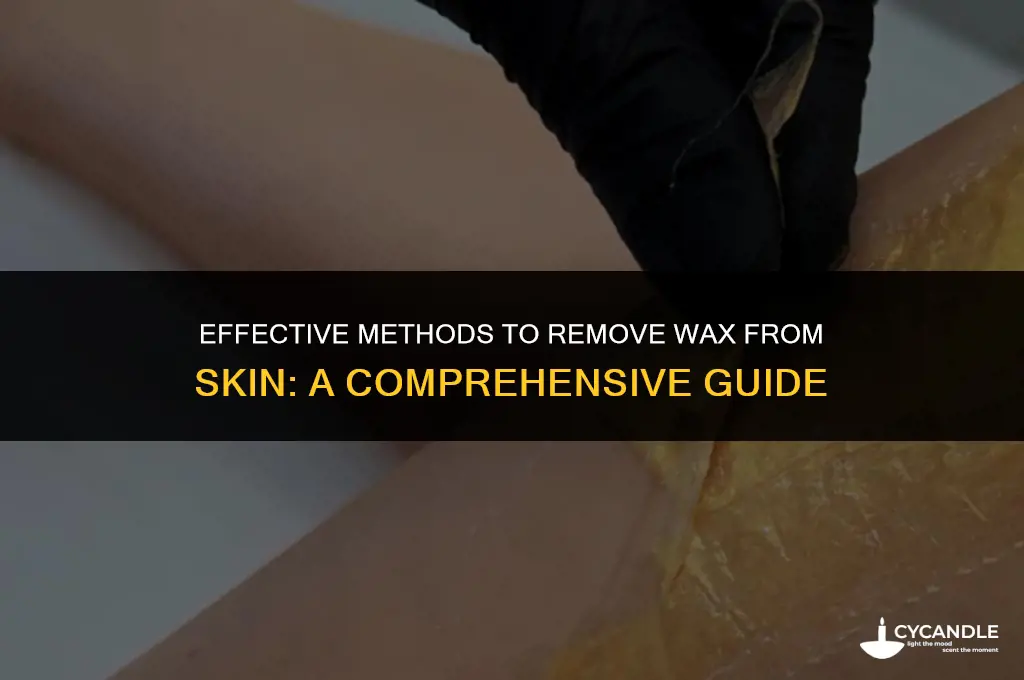 what gets wax off skin