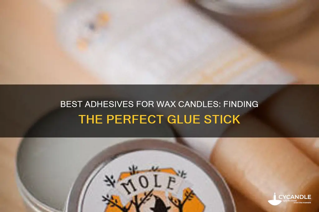 what glue sticks to wax candles