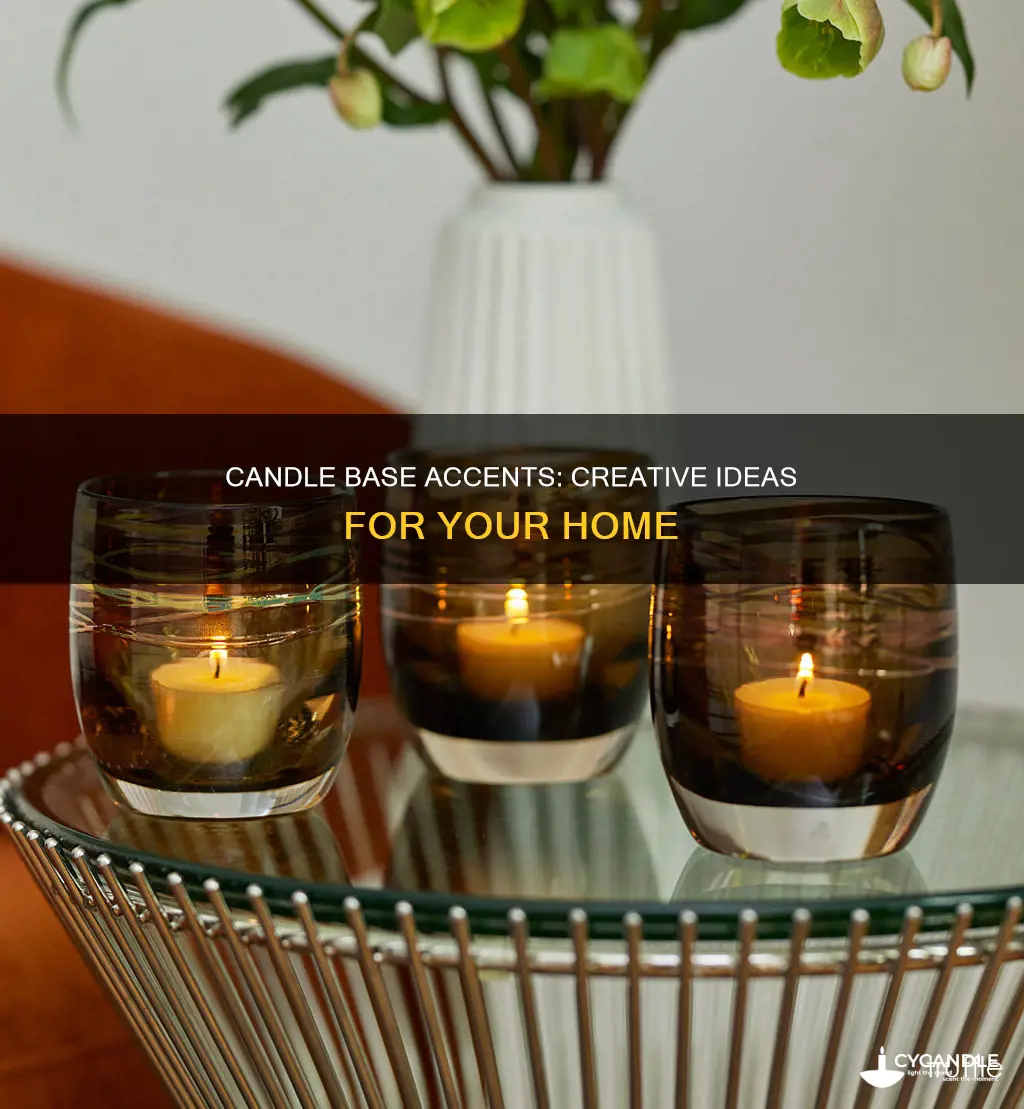 what goes around a candle base