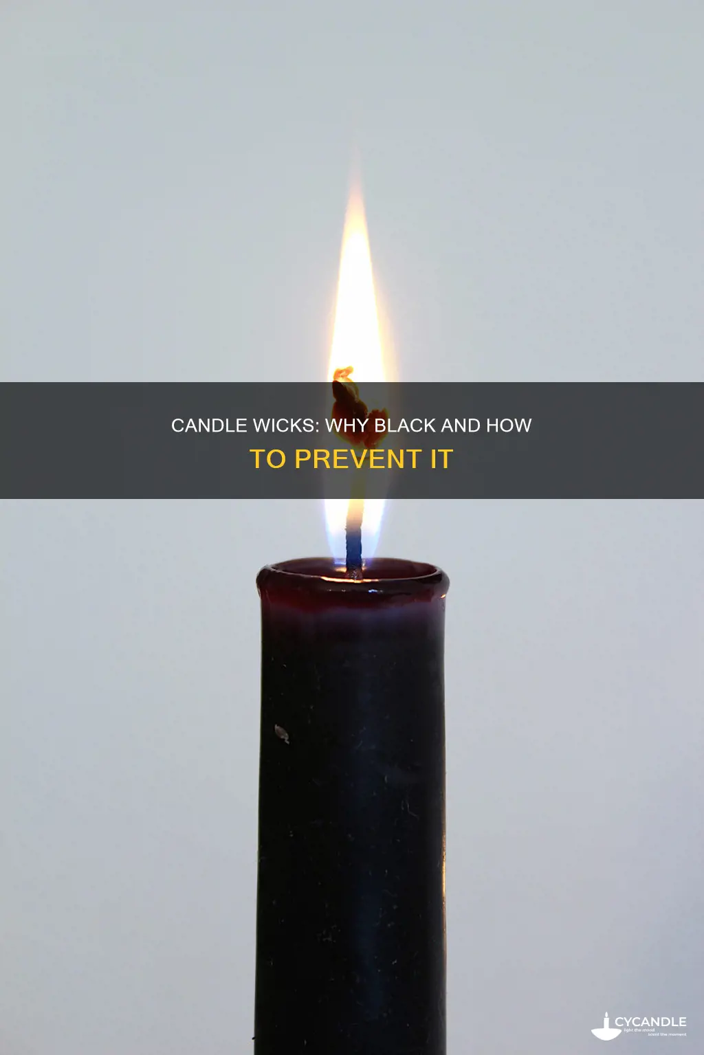 what happen if a candle turns black