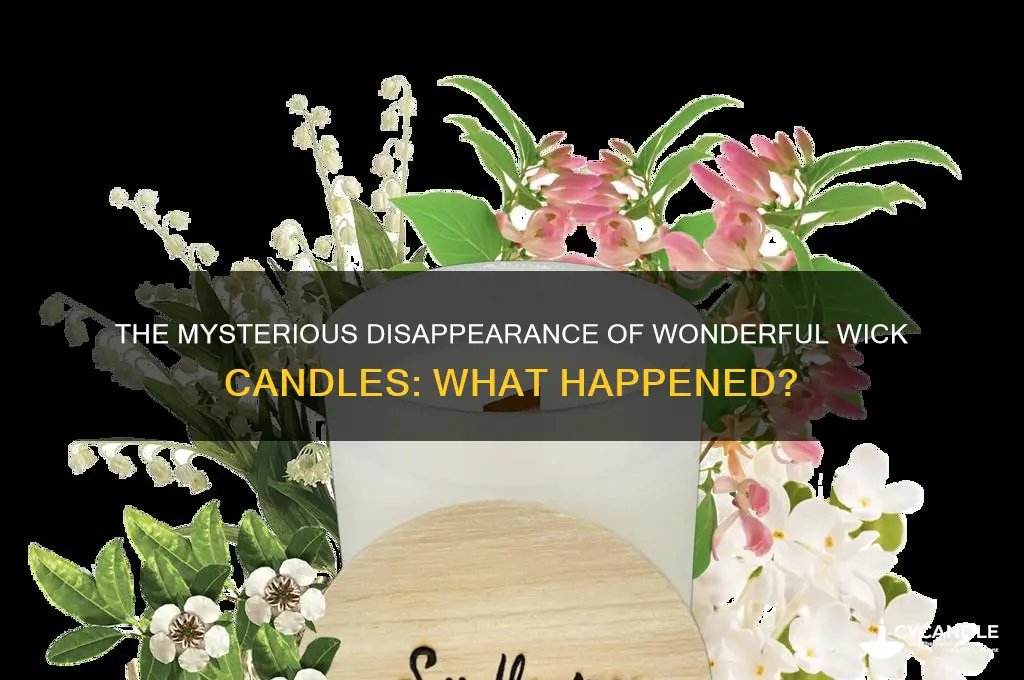 what happened to wonderful wick candles