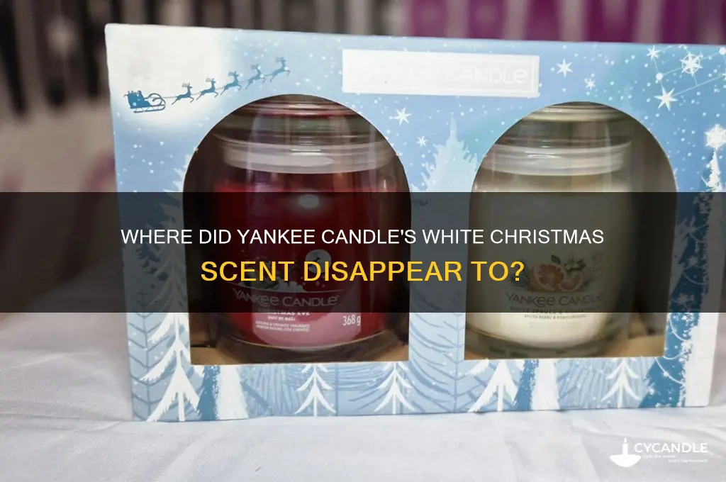 what happened to yankee candle white christmas