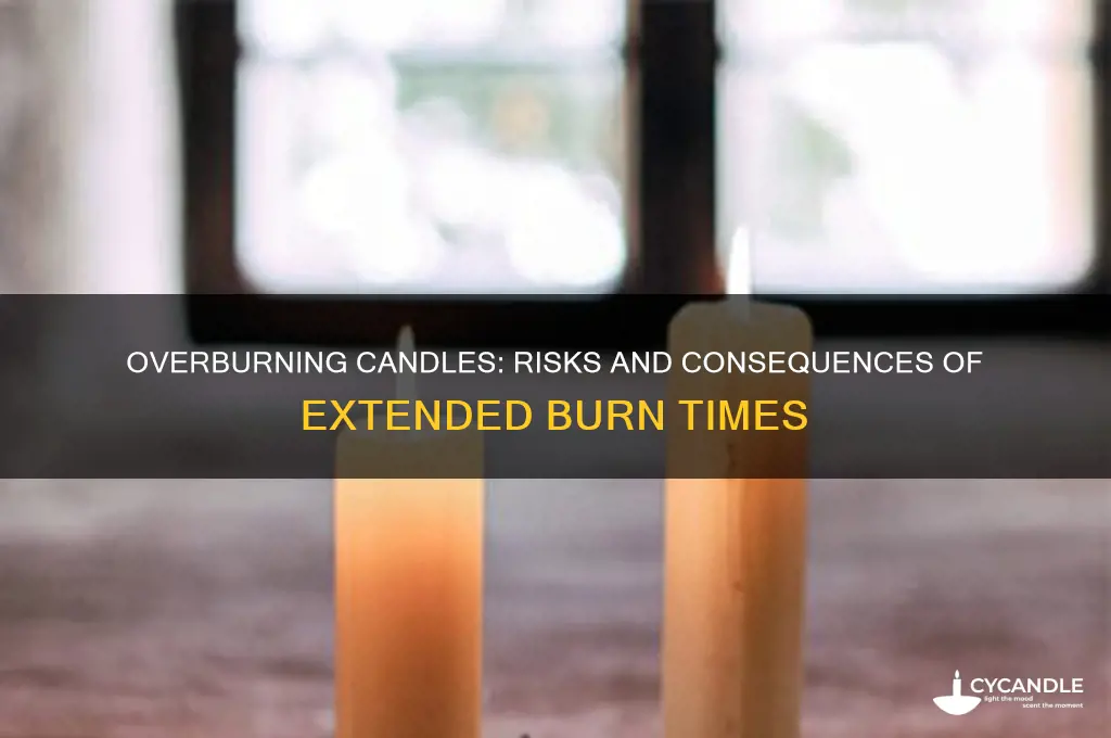 what happens if a candle burns too long