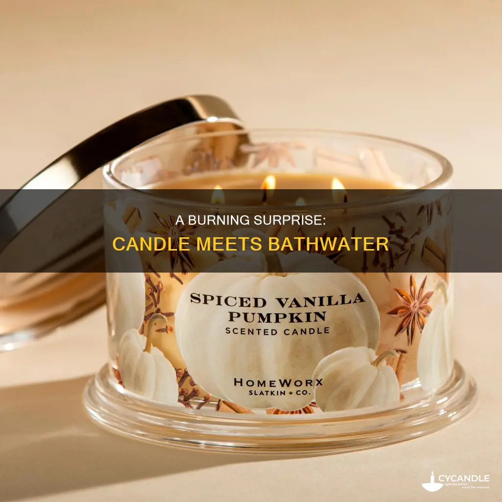 what happens if a candle falls in the bath