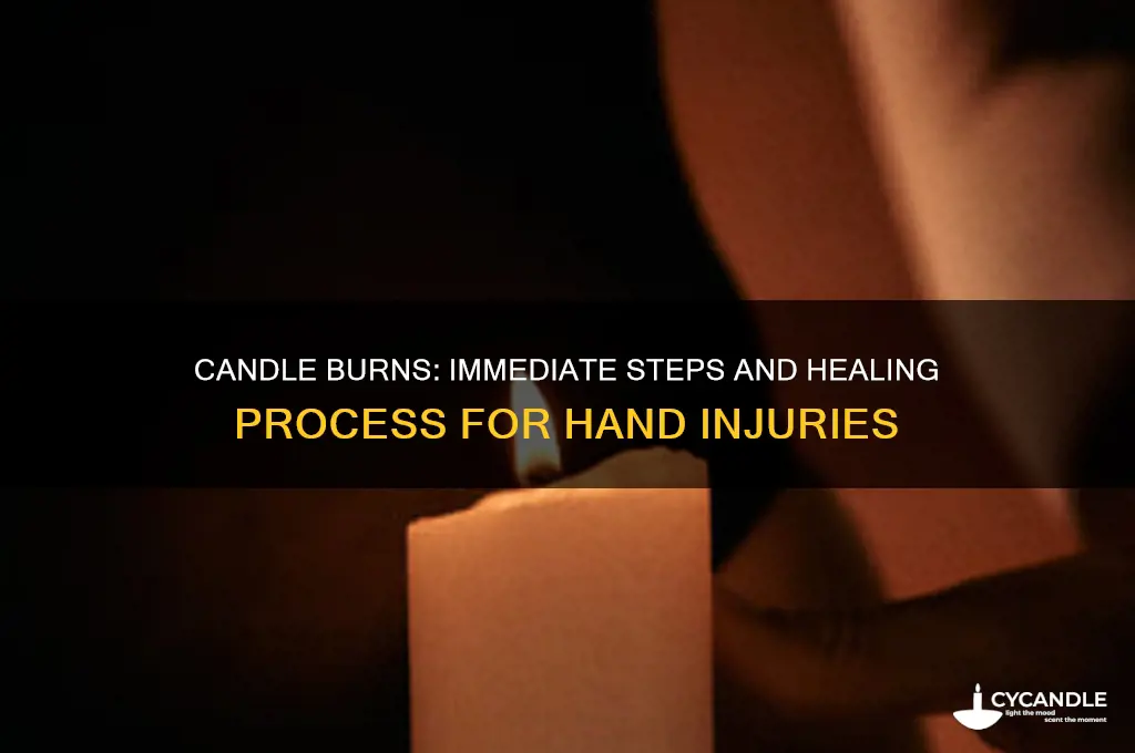 what happens if hand gets burned by candle