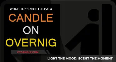 Candle Burning Overnight: What Are the Risks?