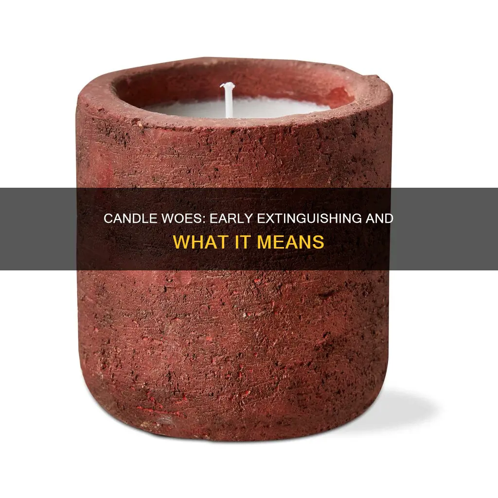 what happens if my 7 day candle goes out early