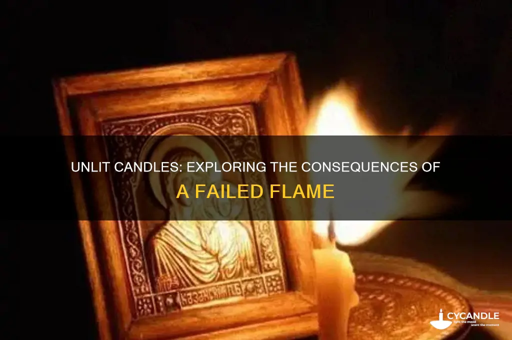 what happens if the candle doesnt light