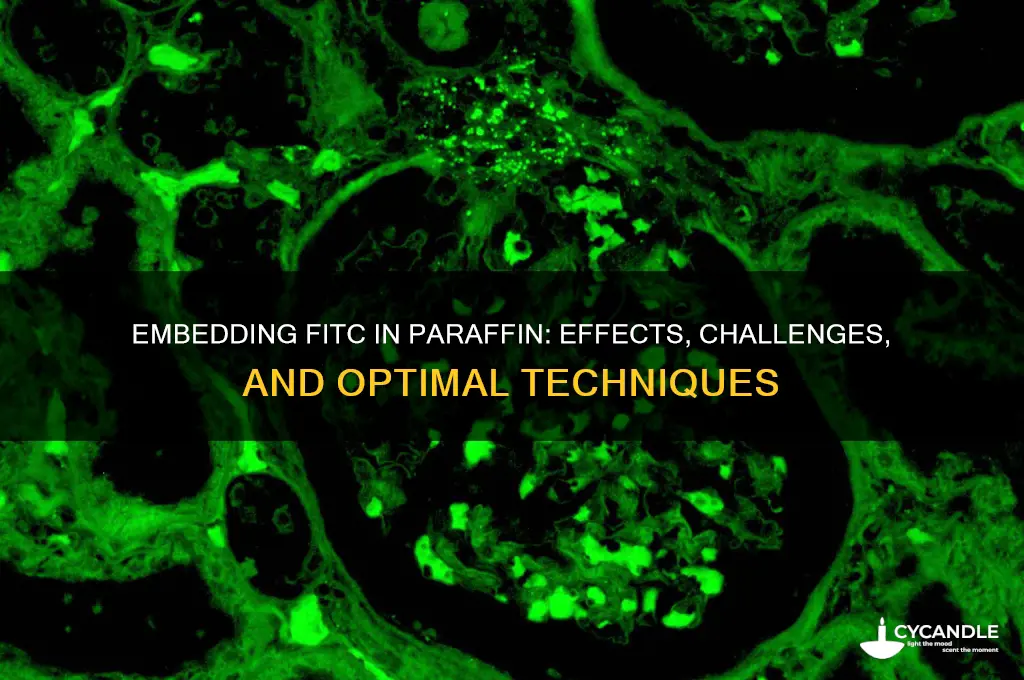 what happens if you embed fitc in paraffin