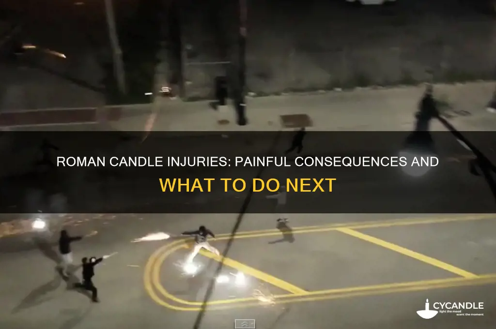 what happens if you get hit by a roman candle