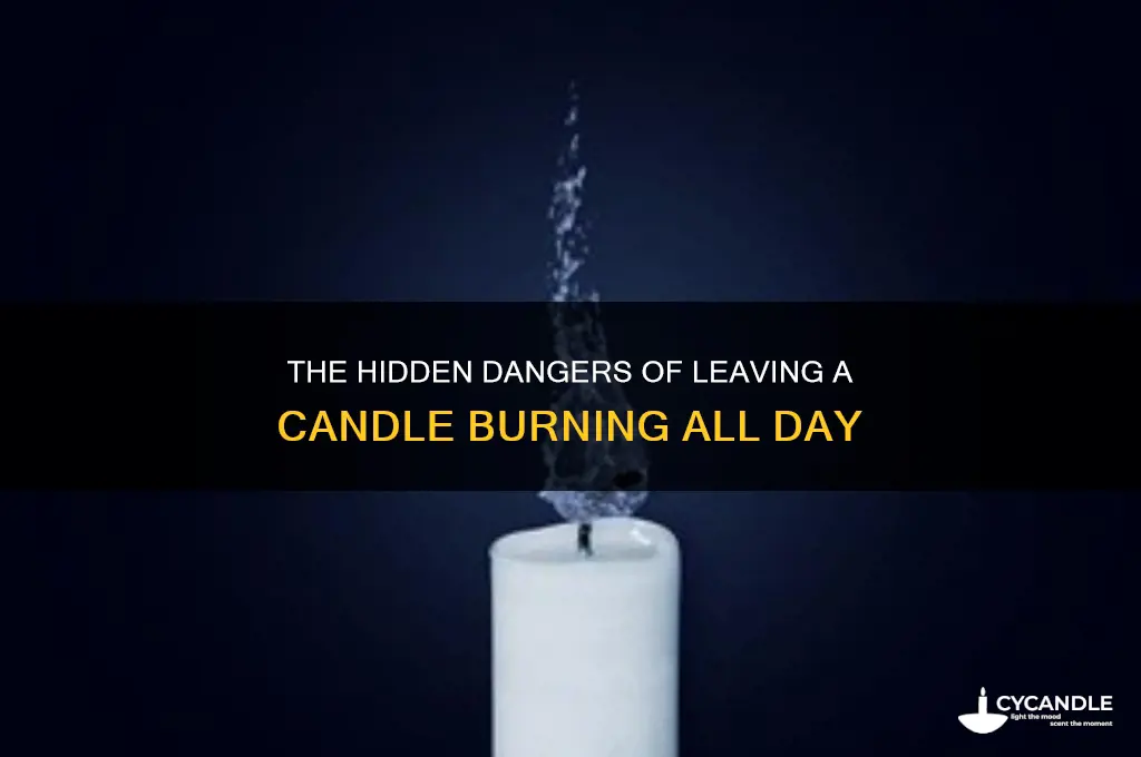 what happens if you leave a candle burning all day