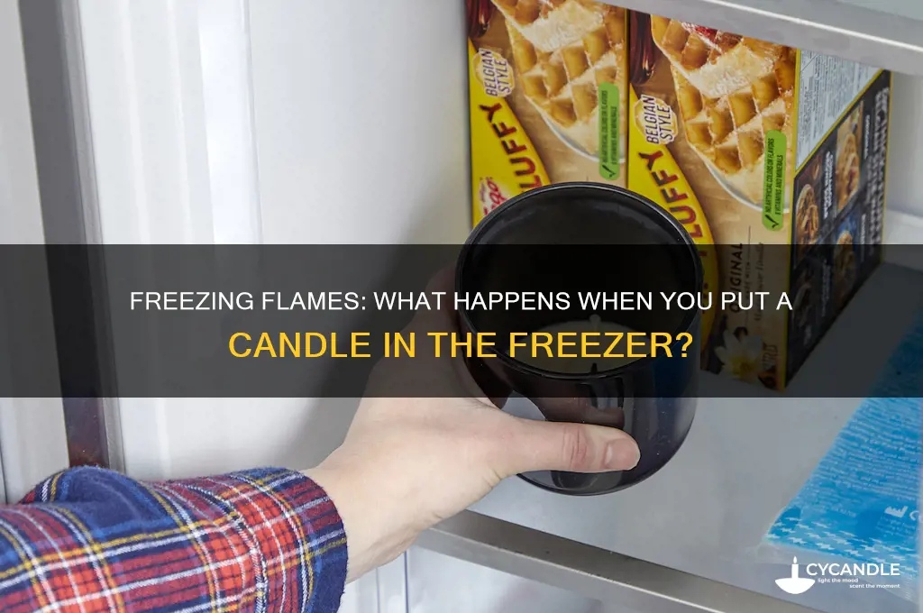 what happens if you put a candle in the freezer